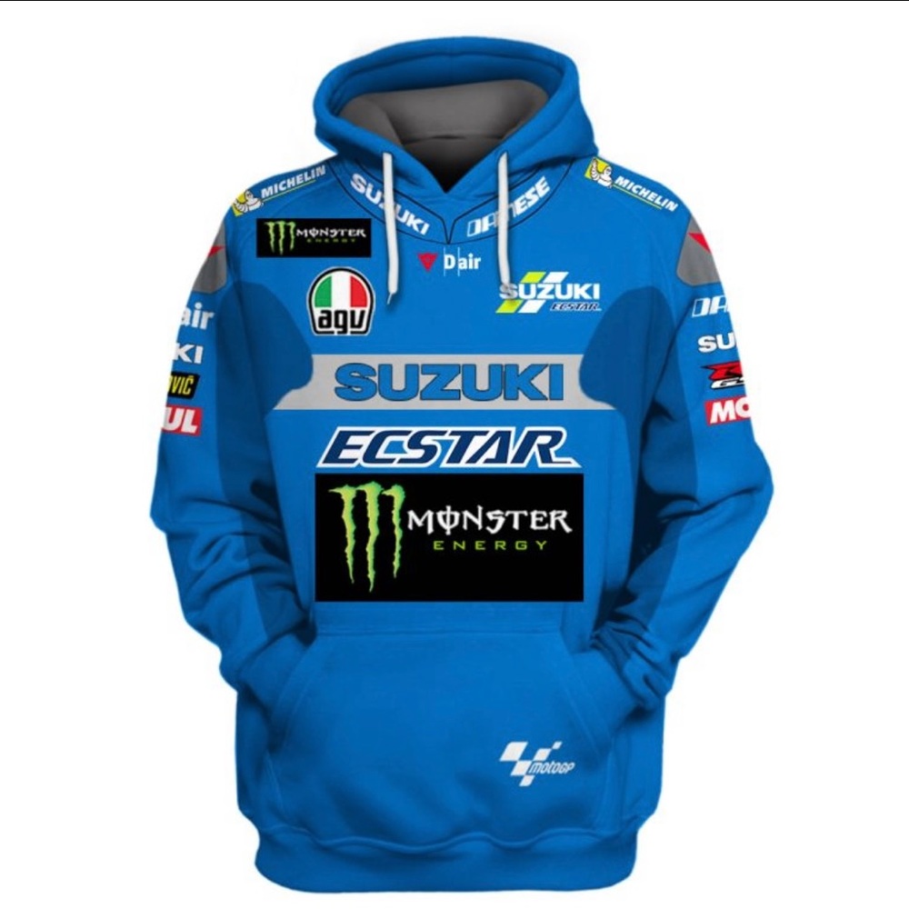 MOTO GP Team Suzuki Ecstar 3D Hoodie